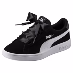 PUMA Smash v2 Ribbon Jr Femelle 37 Noir, Blanc