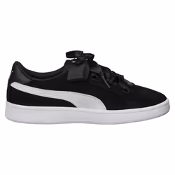 PUMA Smash v2 Ribbon Jr Femelle 37 Noir, Blanc