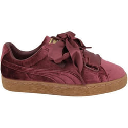 PUMA HEART VELVET BORDEAUX - BASKETS MODE FEMME