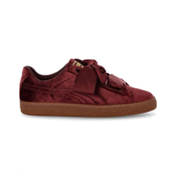 PUMA HEART VELVET BORDEAUX - BASKETS MODE FEMME