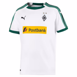 PUMA Borussia Mönchengladbach Home Replica Jersey, Tee-shirt, Enfant, Mâle, Noir, Vert, Blanc, Bébé (hauteur), Image
