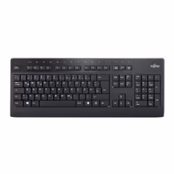 Fujitsu KB955, Taille réelle (100 %), USB, QWERTY, Noir