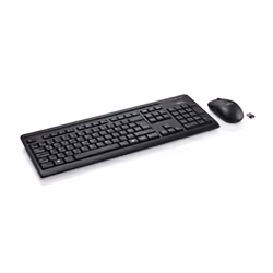 Fujitsu LX410 clavier Souris incluse RF sans fil QWERTY Anglais Noir