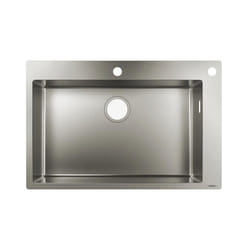 Evier à encastrer 1 bac S71 660 sans vidage inox