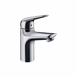 Caractéristiques de Novus Mitigeur de lavabo 100 avec cartouche céramique, sans tirette ni vidage, Chrome, Hansgrohe Novus (7 ...