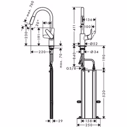Hansgrohe M41 Chrome