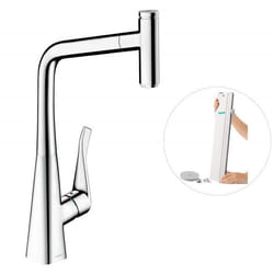 Robinet de cuisine avec douchette Metris Select M71 320 sBox chromé
