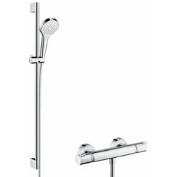 Croma Select s - Set de douche avec thermostat Ecostat, 2 jets, chrome 27833400 - Hansgrohe