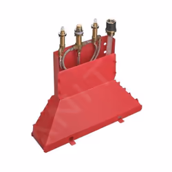 Corps d’encastrement pour mélangeur quatre trous à monter sur bord de baignoire y compris un kit de flexible Secuflex, Secubo ...