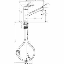 Hansgrohe M42 Acier inoxydable - Vue supplémentaire 5