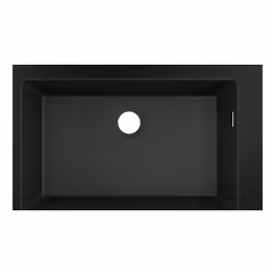 Les avantages de l'évier à encastrer 1 bac HANSGROHE S51 660 noir graphite : Un évier en SilicaTec Résistant et moderne Un gr ...