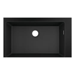 Evier à encastrer 1 bac Hansgrohe S51 660 sans vidage noir graphite