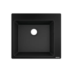 Evier à encastrer 1 bac Hansgrohe S51 450 sans vidage noir graphite