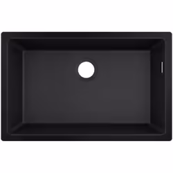 Evier à encastrer sous plan 1 bac S51 660 sans vidage noir graphite