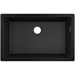 Evier à encastrer sous plan 1 bac S51 660 sans vidage noir graphite