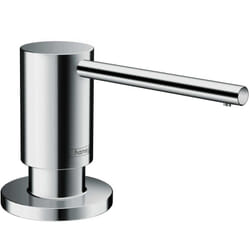 HANSGROHE Distributeur de liquide vaisselle A41, rosace ronde, haut. bec 71 mm, Chromé 40438000