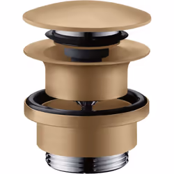 hansgrohe AXOR 1 x robinet découlement à ouverture par poussée (Push-Open) : commande par bouchon à pression pour vasques ave ...