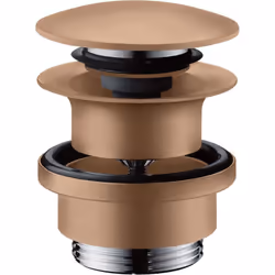 hansgrohe AXOR 1 x robinet découlement à ouverture par poussée (Push-Open) : commande par bouchon à pression pour vasques ave ...