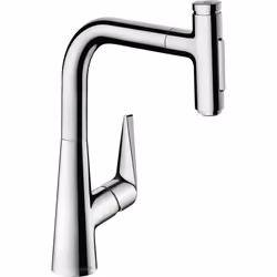 Robinet de cuisine avec douchette Talis Select M51 220 sBox 2 jets chromé