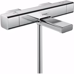 Description générale Le mitigeur thermostatique de baignoire Hansgrohe Ecostat E est un choix idéal pour les familles, allian ...
