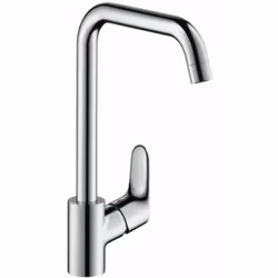Mitigeur de cuisine EcoSmart éclaboussement d’eau limitée grâce à une montée progressive du débit ComfortZone 260 angle de ro ...