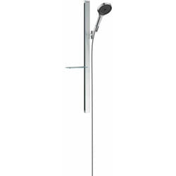 Hansgrohe Rainfinity - Ensemble de pommeau de douche 130, 3jet, barre de douche 90 cm et flexible, EcoSmart, chrome 27672000