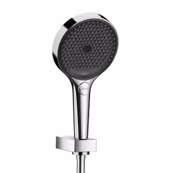 Ensemble support mural et douchette 130 3jet avec flexible de douche 125 cm chromé Hansgrohe Rainfinity