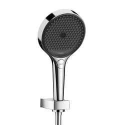 Ensemble support mural et douchette 130 3jet avec flexible de douche 125 cm chromé Hansgrohe Rainfinity