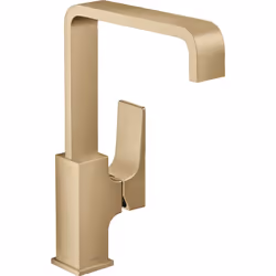 Un air personnalisé sur le plan de lavabo : Mitigeur design au coloris bronze chaleureux avec bec élevé Le mitigeur de lavabo ...