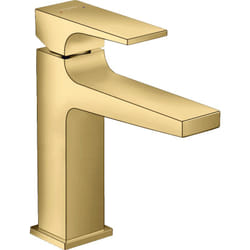 Mitigeur lavabo Metropol 110 poignée manette, bonde Push-Open aspect doré poli - Hansgrohe