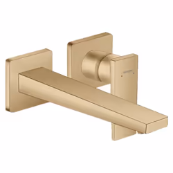 Les avantages du mitigeur lavabo encastré HANSGROHE Metropol bec 22,5 cm avec bonde à écoulement libre bronze brossé Jet douc ...