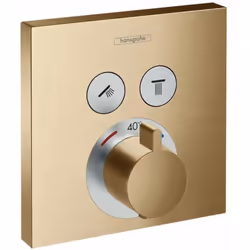 Robinet thermostatique encastré pour deux sorties utilisation simultanée de plusieurs sorties activation et désactivation ais ...