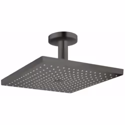 Douche de tête Raindance E, 1 jet avec raccord plafond noir chromé brossé