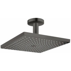 Douche de tête Raindance E, 1 jet avec raccord plafond noir chromé brossé