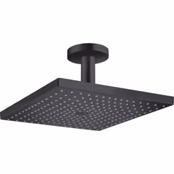 Douche de tête Raindance E, 1 jet avec raccord plafond noir mat