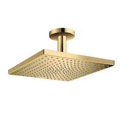 Douche de tête Raindance E, 1 jet avec raccord plafond aspect doré poli