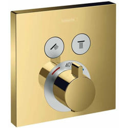 Shower Select - Robinet thermostatique encastré avec 2 fonctions, aspect doré poli 15763990 - Hansgrohe
