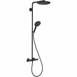 Raindance Select S Colonne de douche 240 1jet PowderRain avec mitigeur thermostatique comprenant : douche de tête, douchette, ...
