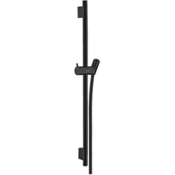 Unica Barre de douche s Puro 65 cm avec flexible de douche, noir mat - Hansgrohe
