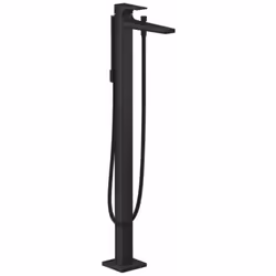 Robinet baignoire îlot Metropol noir mat