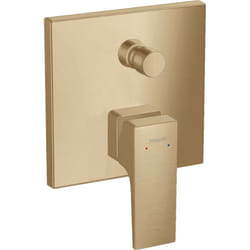 Façade mitigeur bain douche encastré 2 sorties Hansgrohe Metropol bronze brossé