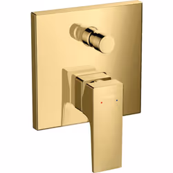 Points forts de la façade pour mitigeur bain et douche encastré aspect doré poli Metropol Hansgrohe Mitigeur bain/douche de H ...