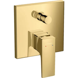 Façade mitigeur bain douche encastré 2 sorties HANSGROHE Metropol aspect doré poli
