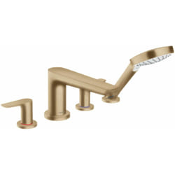 Talis e - Mélangeur de baignoire sur gorge, 4 trous, bronze brossé 71748140 - Hansgrohe