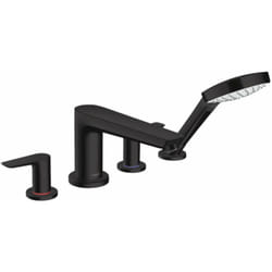Talis e - Mélangeur de baignoire sur gorge, 4 trous, noir mat 71748670 - Hansgrohe