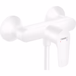 Caractéristiques du Mitigeur douche, Blanc mat Hansgrohe Talis E (71760700) : 1 sortie = 1 fonction Type de raccordement : ra ...