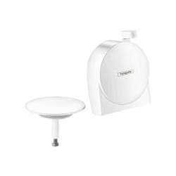 Exafill s - Set de finiton de garniture de vidage pour baignoire, blanc mat 58117700 - Hansgrohe