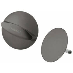 Set de finition vidage baignoire Hansgrohe Flexaplus noir chromé brossé