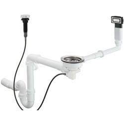 Garnitures de vidage - Garniture de vidage automatique et de trop-plein pour évier, inox 43931800 - Hansgrohe