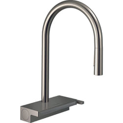 Robinet de cuisine avec douchette Aquno Select M81 170 sBox 3 jets aspect acier inox